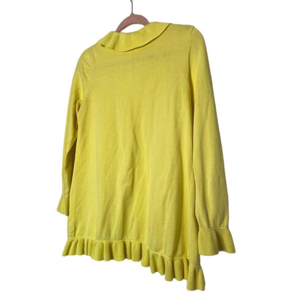 Lilly Pulitzer Yellow Ruffle Sweater - Picture 6 of 10